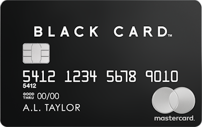 Black Card Front Image